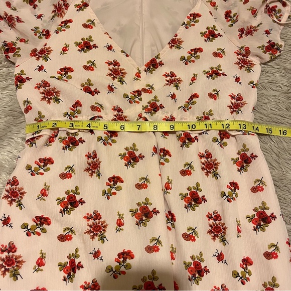 Madewell Tie-Sleeve Ruffle-Waist Midi Dress in Countryside Blooms size 00 - Picture 9 of 12
